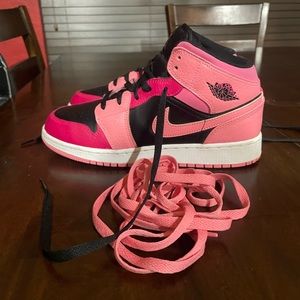 Pink Air Jordan 1 Mids